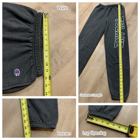 Champion Tulane University Green Wave Sweatpants Men's Small S Gray Jogger - Picture 5 of 5